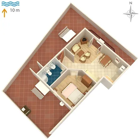 דירה By The Sea Kraj, - 3460