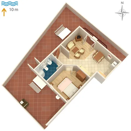 Lägenhet By The Sea Kraj, - 3460